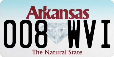 AR license plate 008WVI