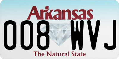 AR license plate 008WVJ