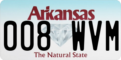 AR license plate 008WVM