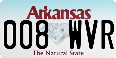 AR license plate 008WVR