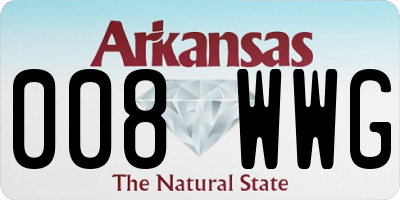 AR license plate 008WWG