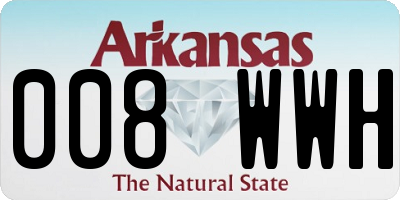 AR license plate 008WWH