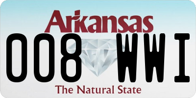 AR license plate 008WWI