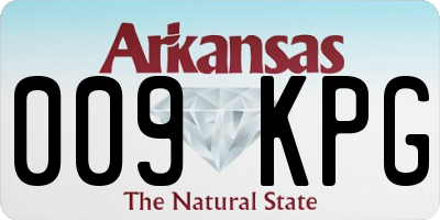 AR license plate 009KPG