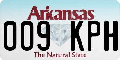 AR license plate 009KPH