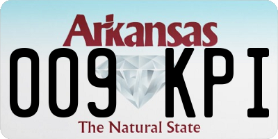 AR license plate 009KPI