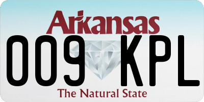 AR license plate 009KPL