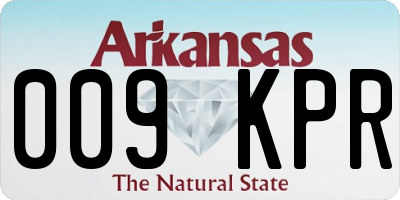 AR license plate 009KPR