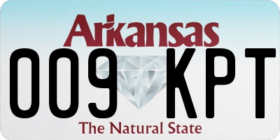 AR license plate 009KPT