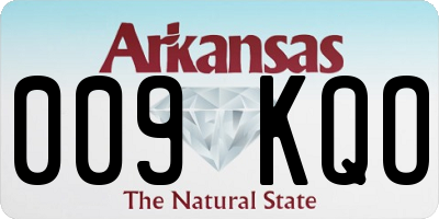 AR license plate 009KQO
