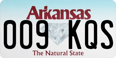 AR license plate 009KQS