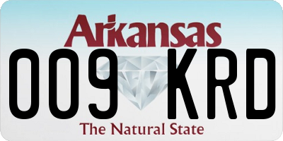 AR license plate 009KRD