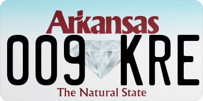 AR license plate 009KRE
