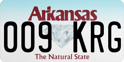 AR license plate 009KRG