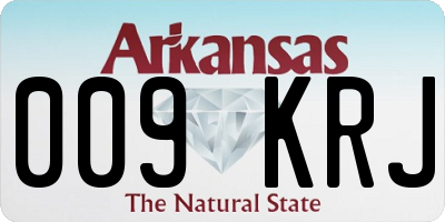 AR license plate 009KRJ
