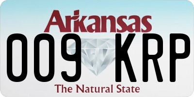 AR license plate 009KRP