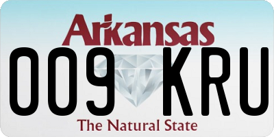 AR license plate 009KRU