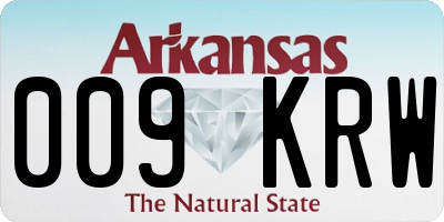 AR license plate 009KRW