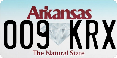 AR license plate 009KRX
