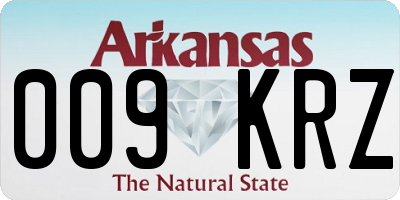 AR license plate 009KRZ