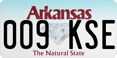 AR license plate 009KSE