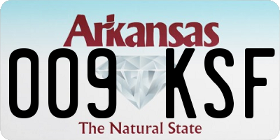 AR license plate 009KSF