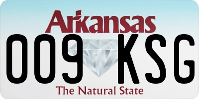 AR license plate 009KSG