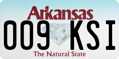 AR license plate 009KSI