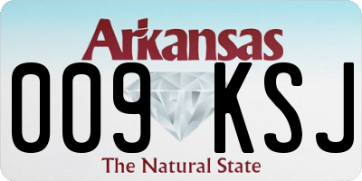 AR license plate 009KSJ
