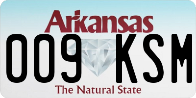 AR license plate 009KSM