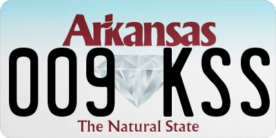 AR license plate 009KSS