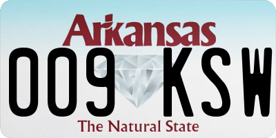 AR license plate 009KSW