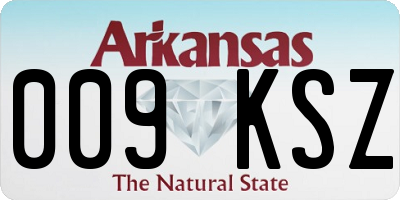 AR license plate 009KSZ