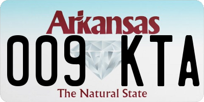 AR license plate 009KTA