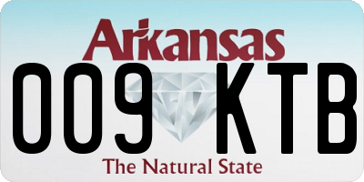 AR license plate 009KTB