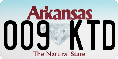 AR license plate 009KTD