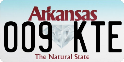 AR license plate 009KTE