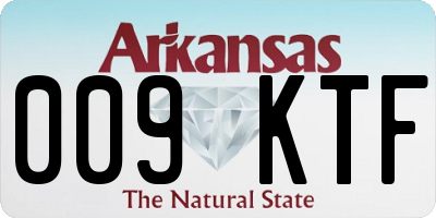 AR license plate 009KTF
