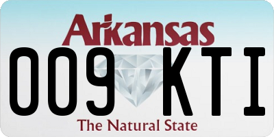AR license plate 009KTI