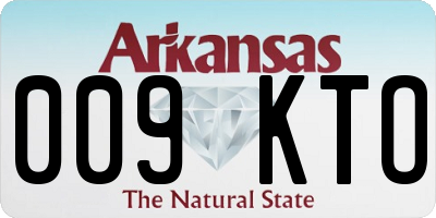 AR license plate 009KTO