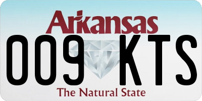 AR license plate 009KTS
