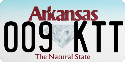 AR license plate 009KTT