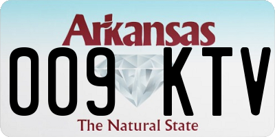 AR license plate 009KTV