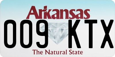AR license plate 009KTX