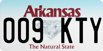 AR license plate 009KTY