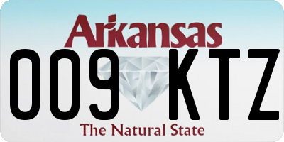 AR license plate 009KTZ