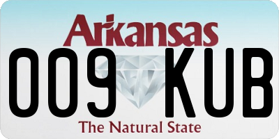 AR license plate 009KUB