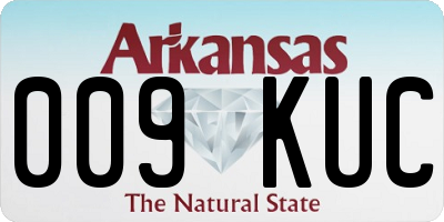 AR license plate 009KUC