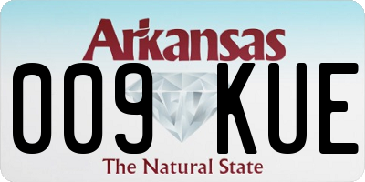 AR license plate 009KUE