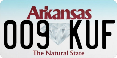 AR license plate 009KUF